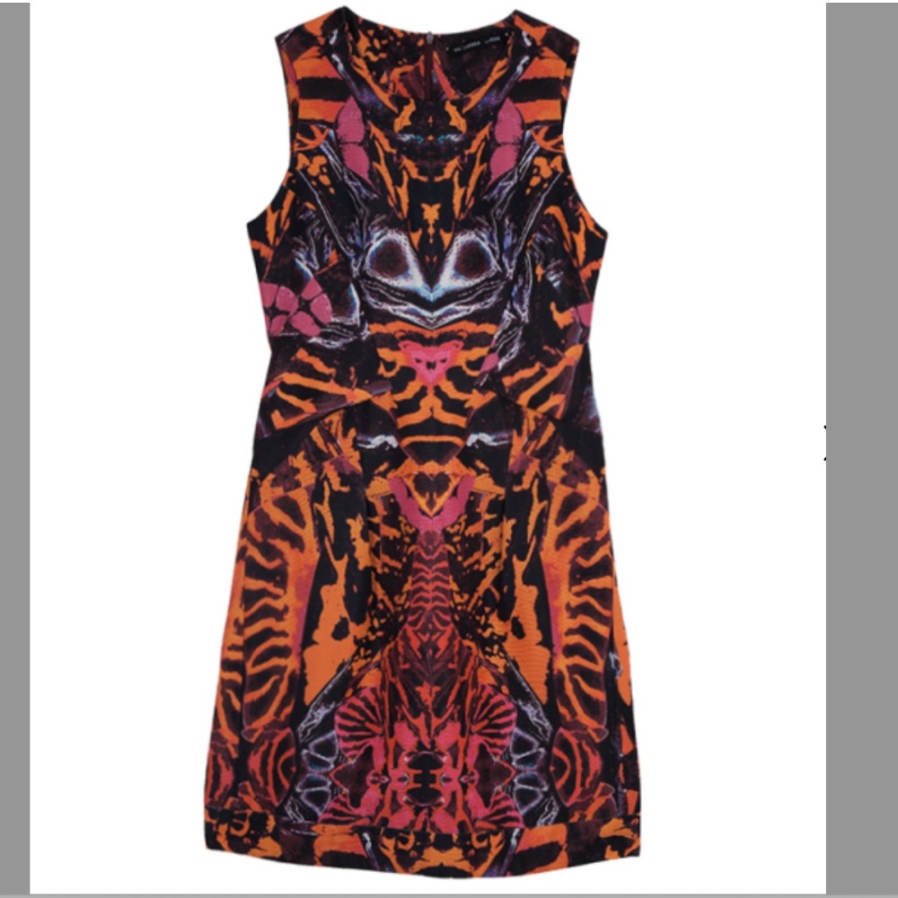 EUC Alexander McQueen McQ Colorful Exotic Dress